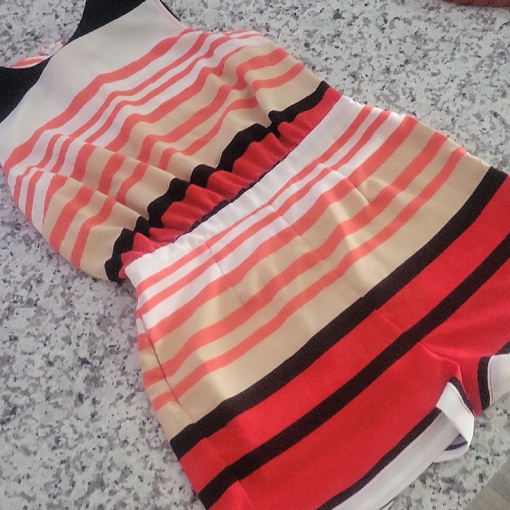 Striped Women's Romper